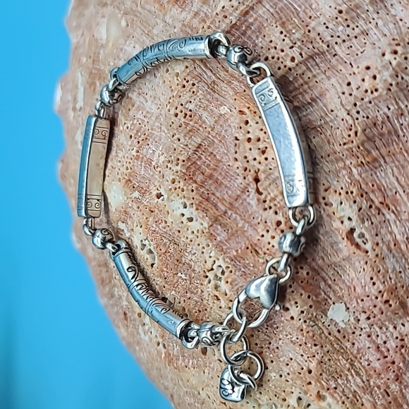 Brighton "Marrakesh" Scrollwork Linked Beaded Bracelet! A Brighton Classic! - Picture 7 of 9